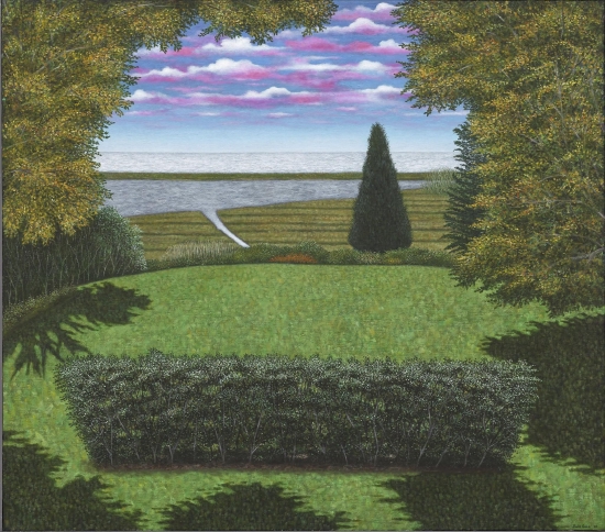 　　斯科特·卡恩 　　《音景》，2008年作 　　油彩 麻布，76.3 x 86.4 厘米 　　估价：900，000 - 1，400，000港元