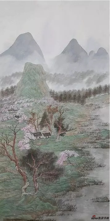 湾庄春色图之二 75×38cm