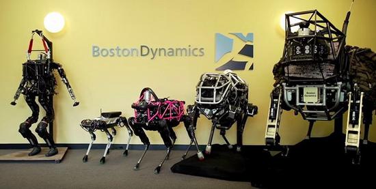 ▲ 波士顿动力（Boston Dynamics）全家福