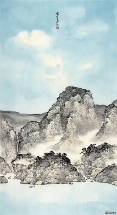 《晴空》 180cm×97cm 毕宝祥 江苏省中国画学会副会长