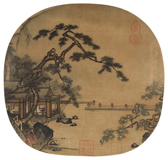 南宋 佚名 高士临眺图
