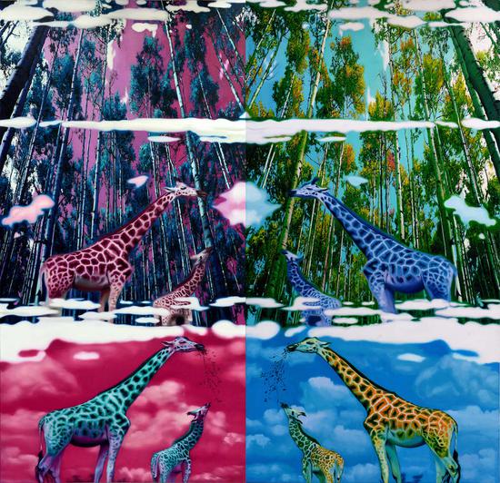 响云走过整版(2)300X300cm布面油画刘力国2015