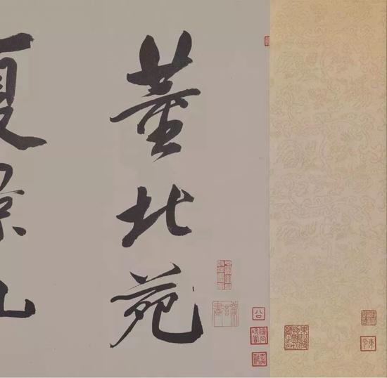 五代 董源《夏景山口待渡图》卷(局部)