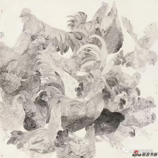 张迎春 《大吉》 200cm×200cm