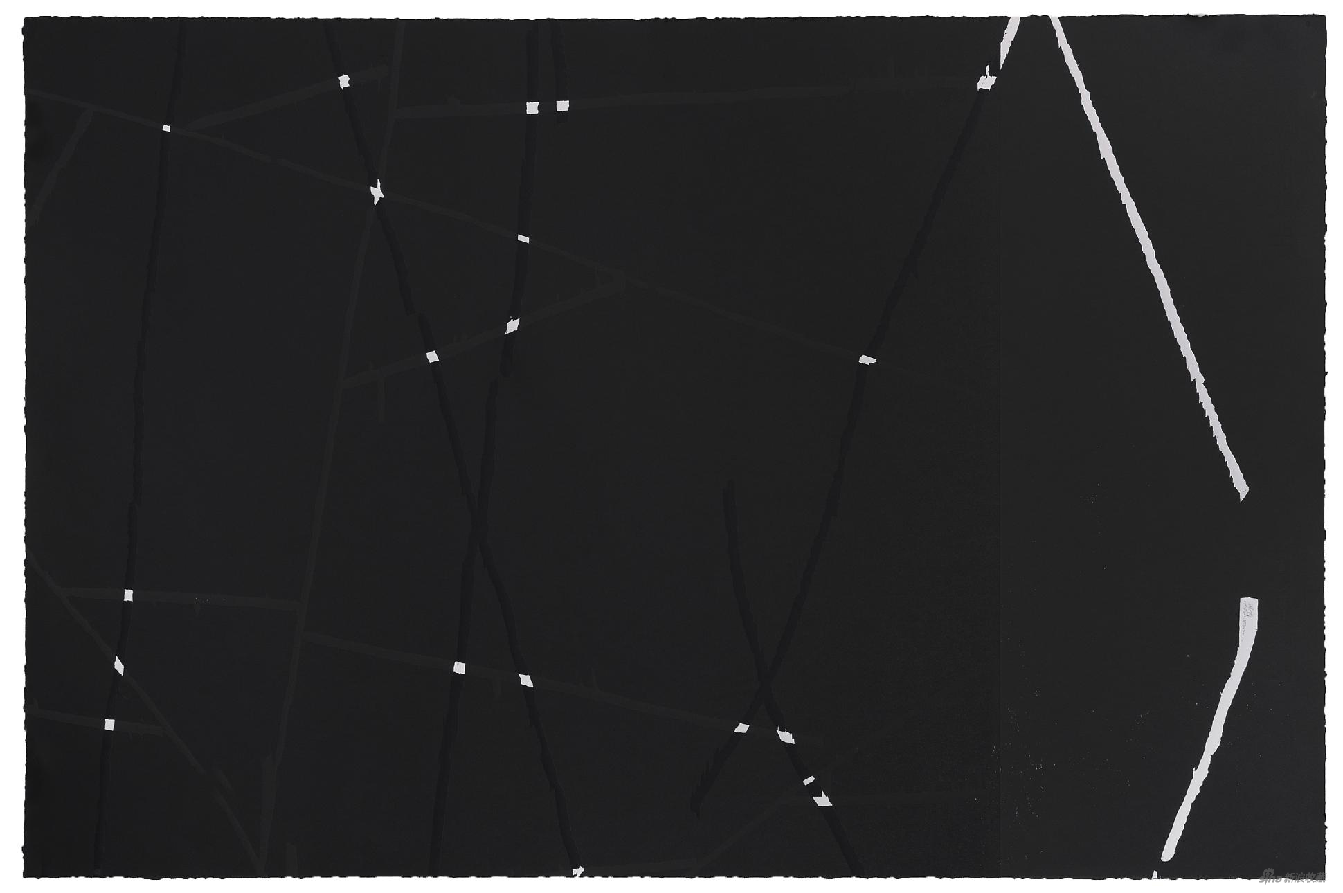 《无题》,套色木板刻画,118 x 78 cm,2020