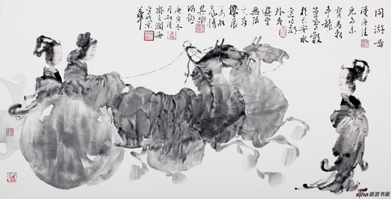 同游图69×138cm