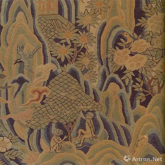宋 缂丝仙山楼阁(局部)