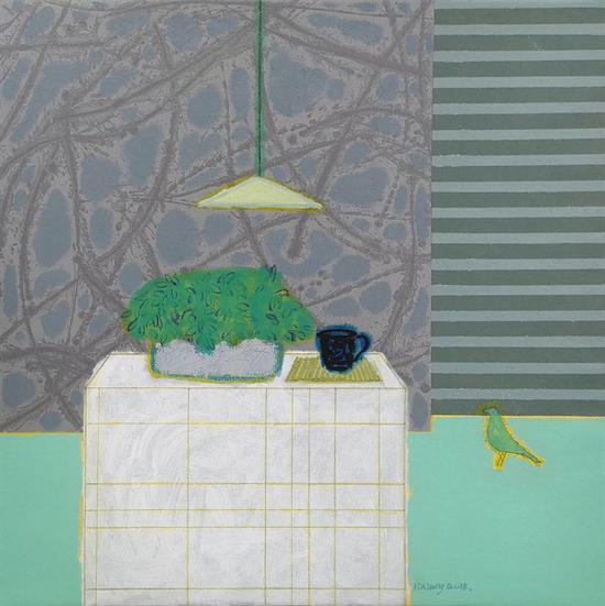 李翔 《家·园NO 3》 70cm×70cm 布面油彩 2018年