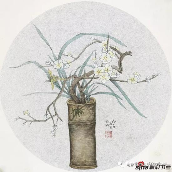 章雅玙 冷香 28cm×28cm 中国画 2017年