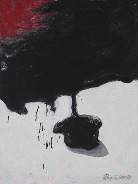 黑 black 80x60cm 布面油画 2019