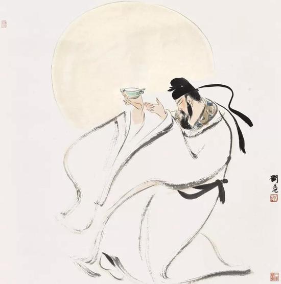 刘旦宅(1931-2011) 太白醉酒