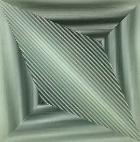 戈子馀, 空.色系列008, 70x70cm, 综合材料, 2018