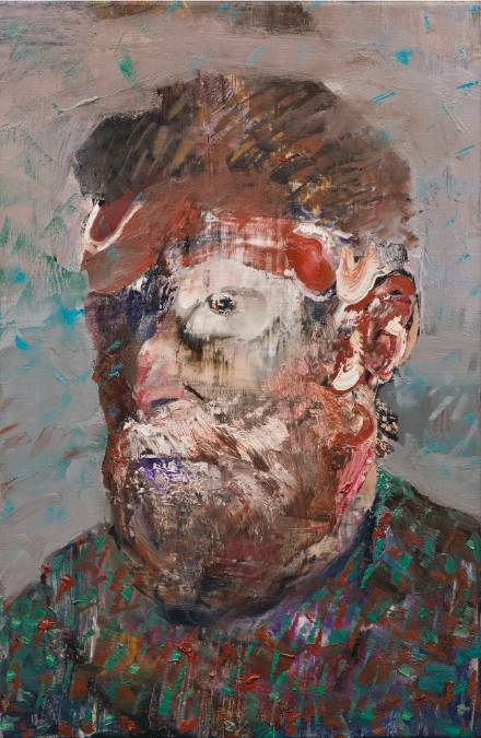 阿德里安·葛内（Adrian Ghenie）《Self-Portrait as Vincent van Gogh》