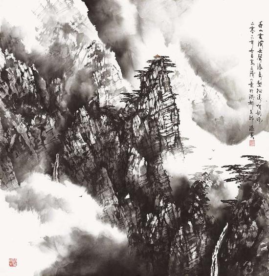 孙宪《云涛无声》68cm×68cm