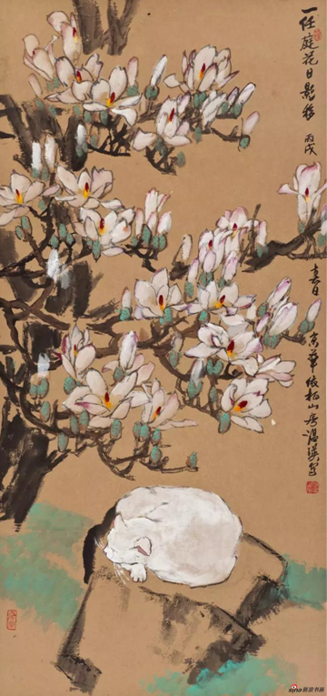 《一任庭花日影移》68cm×136cm