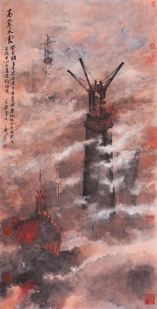 高耸入雲 尺寸:138x69cm 创作年代:2013