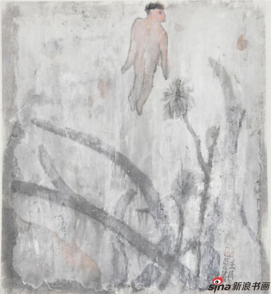 赵爱华 轻 46.5 ×42cm 纸本设色 2012