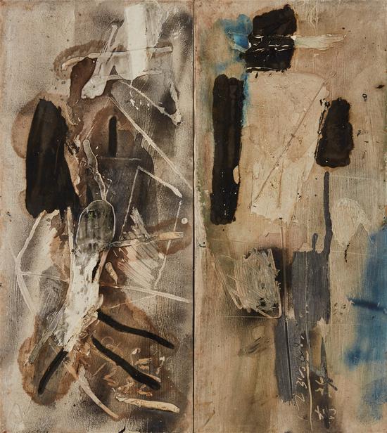 胡項城 (b.1950), 心醉非洲, 2012 油彩,丙稀畫布, 106 x 95 cm