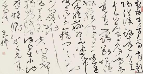 唐诗二首 93×175cm