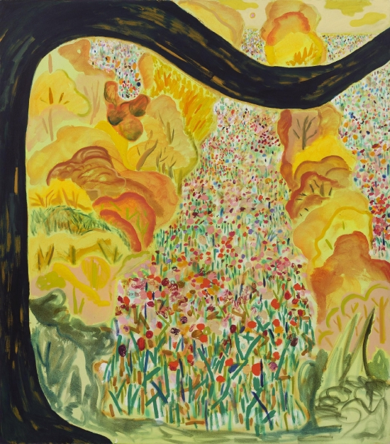 　　莎拉·休斯 　　《游乐屋》，2017年作 　　油彩 压克力 画布，173 x 152.5厘米 　　估价：3，000，000 - 5，000，000港元