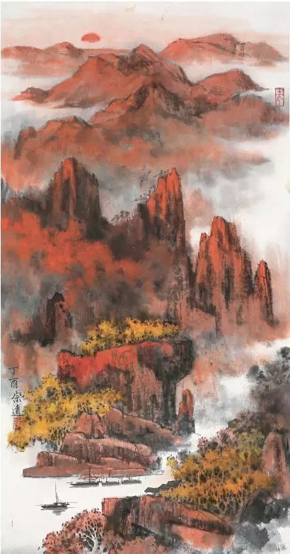 《日出》 51cm×97cm