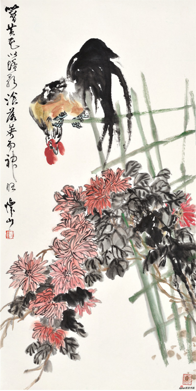 《簪黄花以踏影》137×69cm 2016年