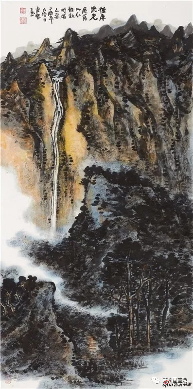 唐辉 德厚流光雁荡山 136cm×68cm