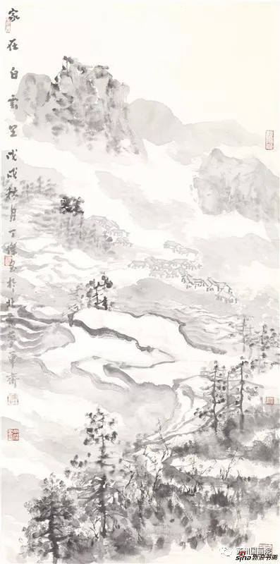 丁杰 家在白云里 136cm×68cm