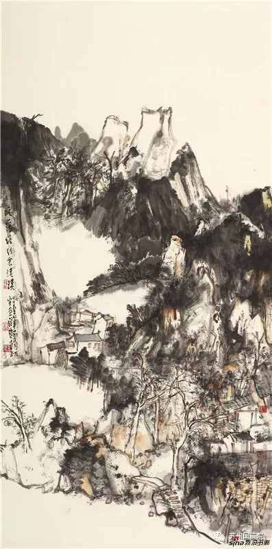 贾荣志 雁荡经行云漠漠 136cm×68cm