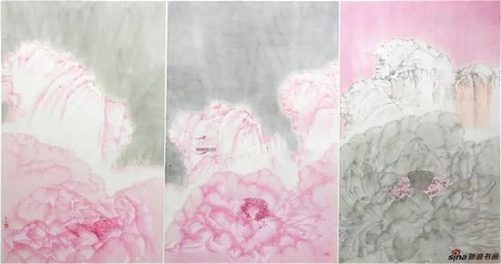 ▲《芙蕖幽逸》97x180cm