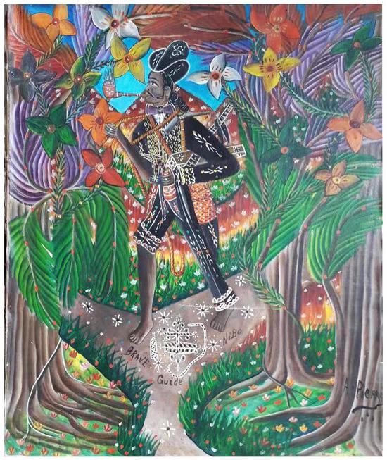 安德烈•皮埃尔  勇敢的古艾德•倪波18”x24”  布面油画  1979
