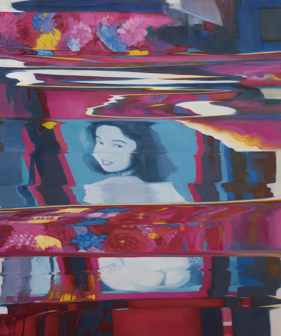 陶显,《歌舞伎町》,2016, 布上油画,147.32 x 101.6 cm