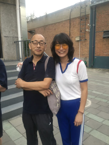 左起:著名艺术家及策展人吴小军、本次活动策展人葛秋