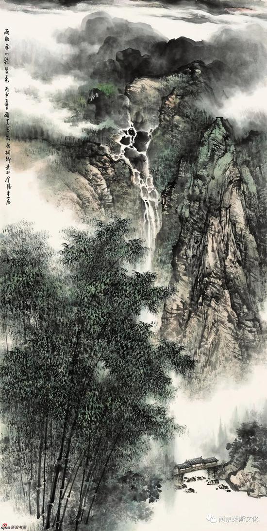 雨歇南山积翠来 137cm×69cm