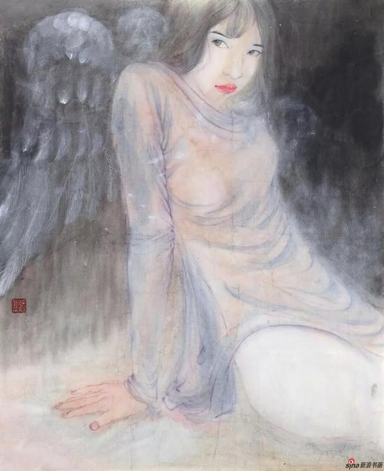 张丹 《自在·少女系列之二》 68x63cm 2018