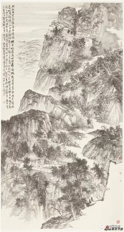 白云飞 家山寻梦·三 180cm×97cm