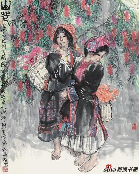 山花 123cm×97cm 贺成