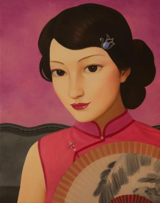 中国媚娘100x80cm2015