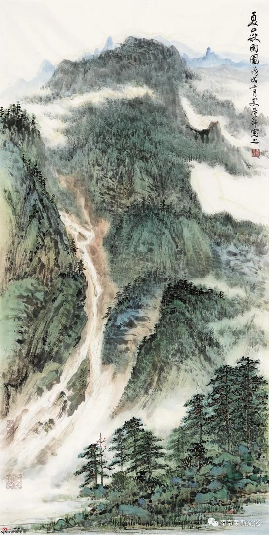 夏山欲雨图 137cm×69cm