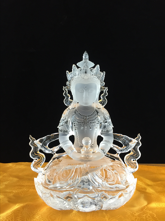 白水晶长寿佛