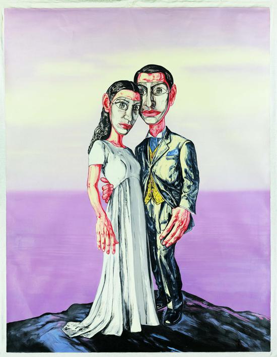 曾梵志面具系列 No.3 (marriage)2001