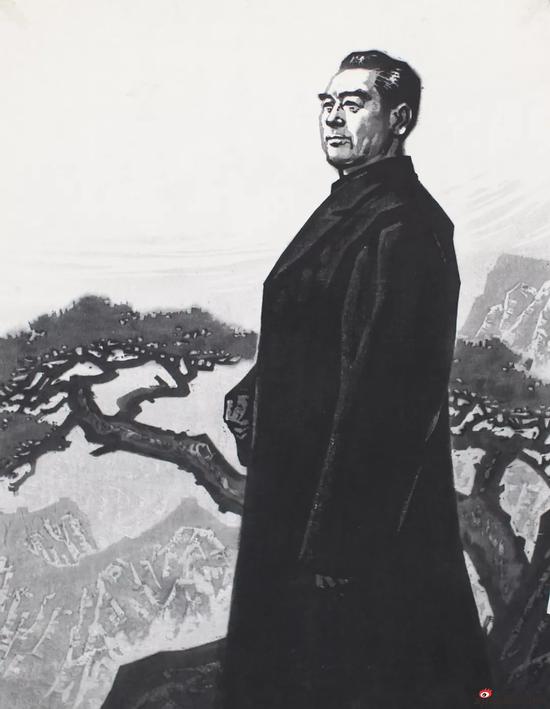 《 人民的好总理》1978年 82.4X59.6