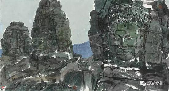 《哥特式》97x160cm纸本彩墨2018