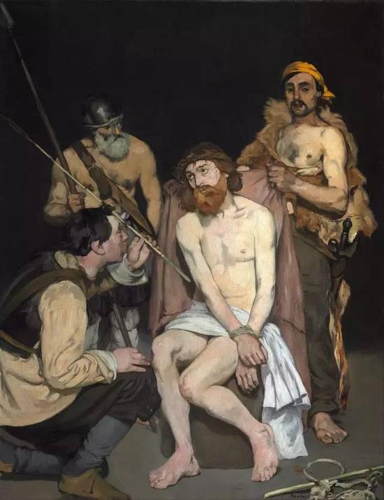 被士兵嘲弄的耶稣 190.8x148.3cm 布面油画 1864-1865