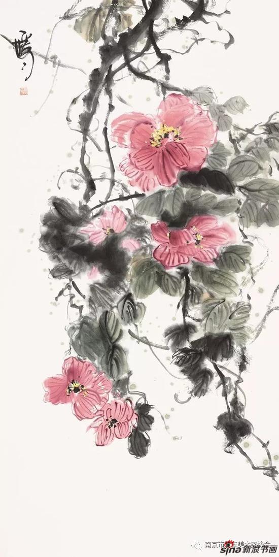 马媛媛 芙蓉 138cm×69cm 中国画 2018年