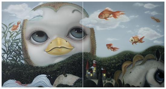 杨纳 金鱼 Goldfish 300cmX160cm