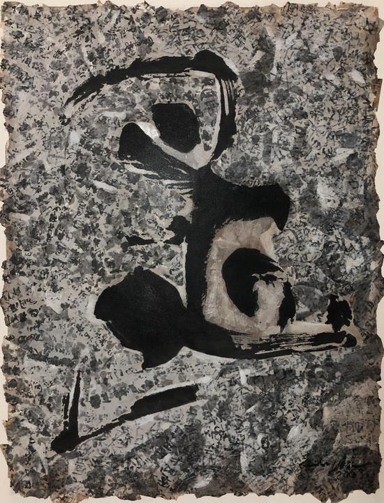 中国字,2003,83×62cm,纸本设色