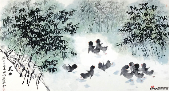 《晨曲》68×132cm