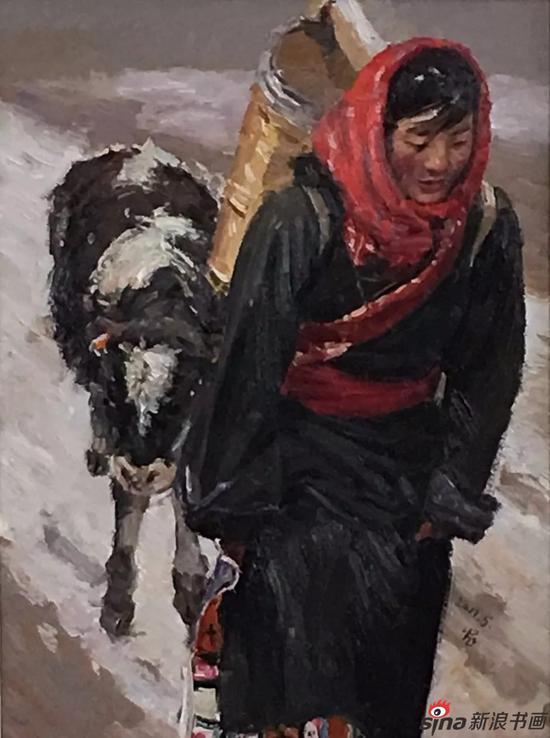 张立农 扎尕那之三 布面油画 80X60cm 2017年