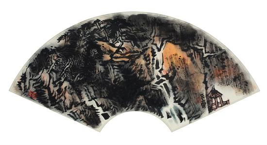 《落泉清远》(中国画)